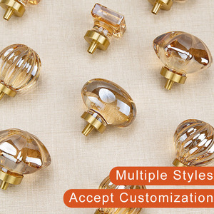 Maniglie Moderne Quadrate in Cristallo Champagne per Armadi, Cassettiere, Mobili, Cassetti, Cucina e Camera da Letto - Product Image 5