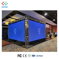 Pantalla LED Raybo para Exteriores, Impermeable, 4m X 3m, P3.91 P4.81, Panel de Video para Alquiler, Fondo para Bodas, Pantalla LED para DJ