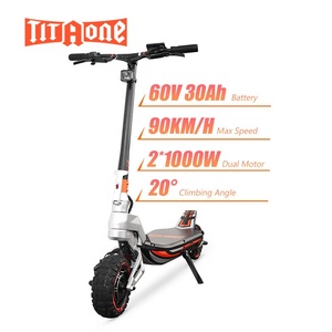 สกู๊ตเตอร์ทรงตัวอัตโนมัติ Titaone X10 60V มอเตอร์คู่ ระยะทางวิ่งไกล 100 กม. ความเร็วสูงสุด 90 กม./ชม. สกู๊ตเตอร์แก๊สพับได้ 3 ล้อ - Product Image 1