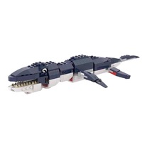 Juego de Bloques de Construcción Educativos ABS 6 en 1 Personalizados, Animales del Mundo Submarino, Juguete DIY con 50 Piezas para Edades de 5 a 13 Años