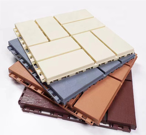 Durable Outdoor Interlocking <b>Plastic</b> Deck <b>Tiles</b> for Patio Balcony Terrace Courtyard Flooring - Product Image 1