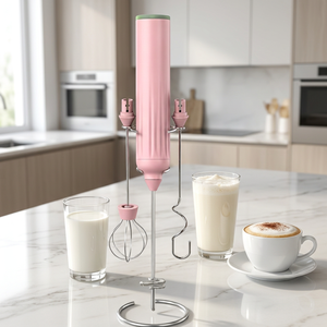 Espumador de Leche USB al por Mayor con 3 Batidores, 3 Velocidades, a Pilas, Espuma Rápida para Café, Leche, Chocolate, Logotipo OEM - Product Image 1