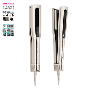 Professional Negative Ion LED Blowing Hair Straightener Adjustable Temperature Ceramic Plates Hair Dryer Flat Iron