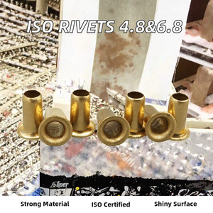 Remaches Semicilíndricos ISO Pop de Yuhuan, Clase 4, Brillantes, de Acero al Carbono Sólido y Aluminio, con Cabeza Redonda de 3/8 pulgadas - Product Image 2