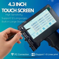 Impresora de Inyección de Tinta Portátil, Impresora Rápida de Secado, Impresión de Códigos QR y Fechas de 0.5 Pulgadas en Cualquier Superficie, Máquina de Etiquetas para el Hogar