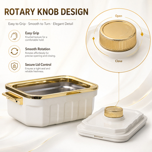 Casserole isotherme en acier inoxydable 6L avec couvercle verrouillable, boîte alimentaire pour pique-nique, fête, famille - Product Image 3