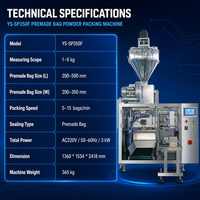 Machine d'emballage verticale automatique quantitative pour poudre, machine d'emballage multifonctionnelle pour sachets de poudre