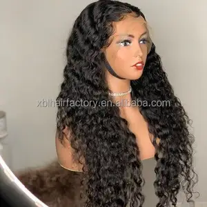 Wholesale Double Drawn 13X4 13X6 HD Swiss Lace Frontal Wig Raw Virgin Cuticle Aligned Wig Brazilian Human Hair Lace Front Wig