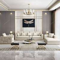 SPARKLE Neue Wohnzimmer Sofas Leichte Luxus Leder Ecksofas Couch Garnitur Récamiere Wohnzimmer Möbel