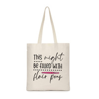 Sac fourre-tout en toile de coton semi-blanche naturelle anti-poussière imprimé avec logo personnalisé pour shopping