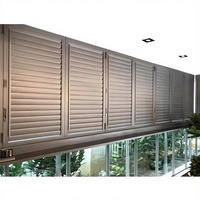 Volet vertical en alliage d'aluminium au design moderne, persienne occultante, taille et couleur personnalisables, double/triple vitrage, revêtement poudré