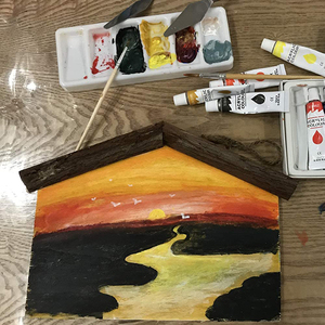 Dfp — boîte à el, <span class=keywords><strong>palette</strong></span> de peinture en acrylique, ensemble de toile pour peinture d'enfants, 19 pièces - Product Image 2