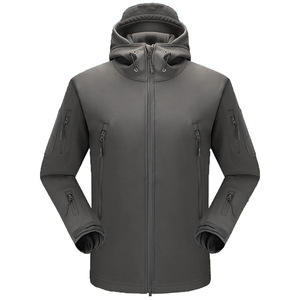 <span class=keywords><strong>Veste</strong></span> d'extérieur unisexe camouflage tactique à capuche, coupe-vent, doublée en <span class=keywords><strong>polaire</strong></span>, en softshell effet peau de requin - Product Image 5
