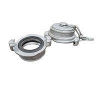 Adaptateur de sécurité incendie en aluminium russe à 66 ergots avec extrémité de capuchon de tuyau rapide et filetage mâle/femelle pour raccords de tuyauterie de bouche d'incendie