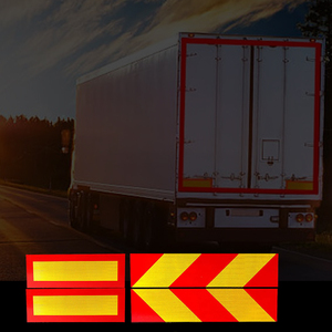 Nặng xe trailer nhôm hình chữ nhật vuông phía sau đánh dấu phản xạ tấm phản xạ cho xe tải Trailer conspicuity đánh dấu - Product Image 5