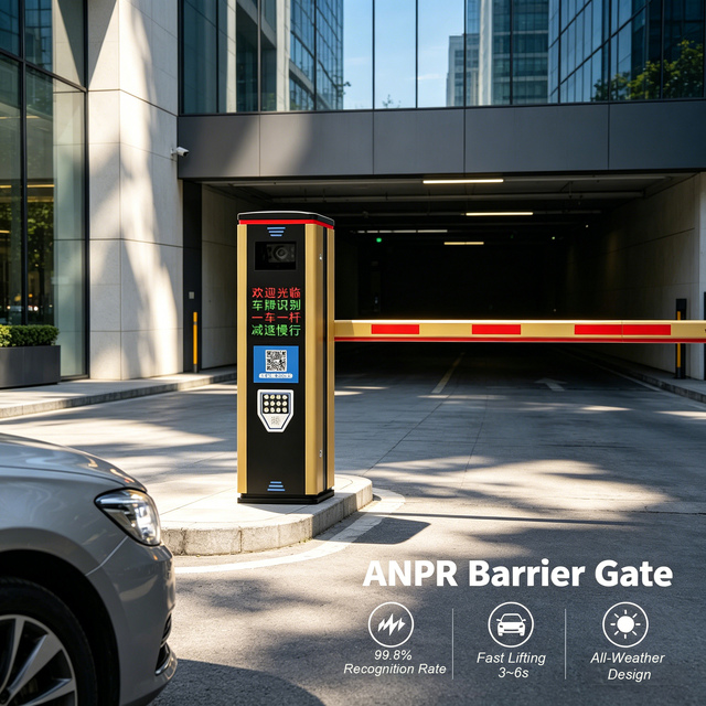 Chian Parking Management System Automatic Waterproof License Plate Recognition Anpr Barrier Gate