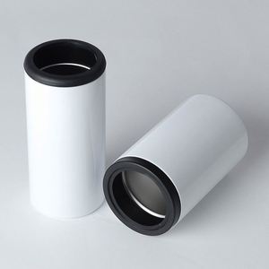 Gobelet isotherme en acier inoxydable de 12 oz avec paille à succion et 2 couvercles, refroidisseur de canettes par sublimation de 12 oz, idée cadeau pour diverses occasions - Product Image 2