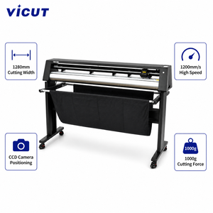 เครื่องตัดไวนิลขนาด 1400 มม. พร้อมกล้อง CCD สำหรับตัดตามเส้นขอบ ใช้กับสติกเกอร์ คิวอาร์โค้ด สแกนได้ ขนาดใหญ่ 53 นิ้ว พร้อมเซอร์โวมอเตอร์ - Product Image 1
