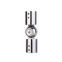 Accessoires de salle de bain en acier inoxydable 304 : Fixation de verre pour douche, connecteur de tuyau, bride, support d'angle, pince de suspension
