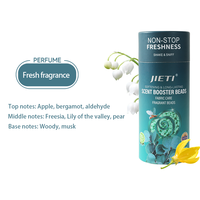 Emballage en papier cylindrique de luxe 220g, perles parfumées, parfum longue durée, 5 options de parfum, adoucissant pour tissus, certification REACH
