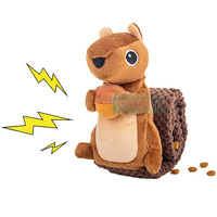 Nouveau écureuil forme animal de compagnie alimentation chien tapis à renifler mâcher son grinçant chien en peluche Puzzle jouet pour chats