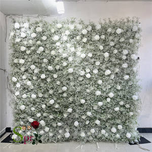 SPR เพื่อนเจ้าสาวช่อดอกไม้ผ้าไหมประดิษฐ์ดอกไม้ผนังฉากหลังงานแต่งงานตกแต่งเด็กลมหายใจดอกกุหลาบดอกโบตั๋นไฮเดรนเยียดอกไม้ผนัง - Product Image 2