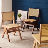 Chaises de salle à manger en rotin modernes pour intérieur, dossier en cannage, mobilier de restaurant et de loisirs