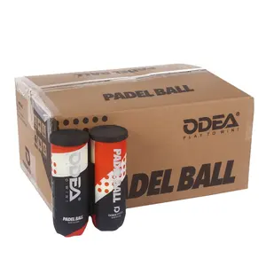 Drop shipping Itf Padrão Durável Personalizado Odea Bola de tênis 45% Lã D Competição Pressurizada Padel Ball