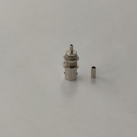 Connecteur coaxial RF BNC femelle étanche à sertir pour câble d'antenne 50 ohms, pour câble électrique RG316, idéal pour les applications CCTV et les panneaux frontaux.