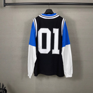 Camiseta <span class=keywords><strong>de</strong></span> <span class=keywords><strong>Baloncesto</strong></span> Paris B Brand Verano 2025, Conjunto Falso <span class=keywords><strong>de</strong></span> 3 Piezas, Bordada e Impresa, Casual, Holgada, Manga Larga, 100% Algodón - Product Image 5