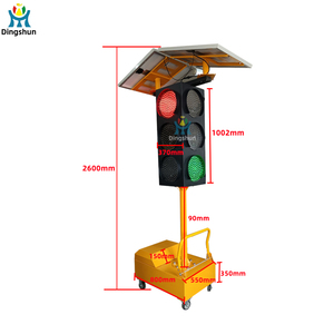 Feux de signalisation routière mobiles à énergie solaire 100/200/300 mm RVB pour intersection temporaire - Product Image 4