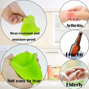 Ouvre-bocal antidérapant en silicone, support de préhension multi-usages, ouvre-bouteille en silicone, sous-verres de cuisine ronds en silicone pour mains faibles - Product Image 4