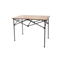 Nouveauté 2026 : Table de plage pliable avec tables gigognes en bois