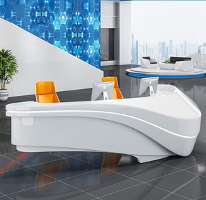 Sang trọng Acrylic Đá Nhân Tạo tiếp nhận truy cập bảng văn phòng thương mại Beauty Salon Nail tiếp nhận bàn - Product Image 2