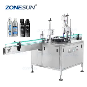 1 döner sıvı sprey içinde ZONESUN ZS-QW1600 otomatik 2 dolum ve kapatma makinesi olabilir