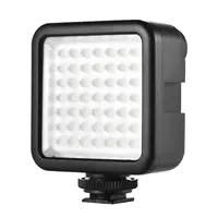 Andoer-minicámara W49, luz LED de fotografía, videocámara regulable, iluminación de vídeo para Canon Nikon