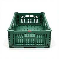 Caisse de rangement pliable Highbright, très vendue, en plastique écologique, pour fruits et légumes, avec trous d'aération, empilable