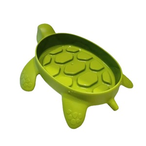Turtle Soap Dish Green PP Material Non Slip Drainage For Bathroom - Product Image 2