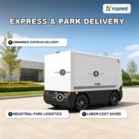 Camionnette électrique intelligente sans conducteur 2T pour la livraison urbaine, la logistique et la distribution, plateforme robotisée