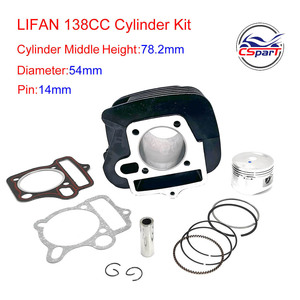 Kit cylindre pour voiture, 54MM, 14MM, 78MM, pour modification de moteur, Lifan ZongShen, 125cc à 138cc, kaisa, Xmotos, <span class=keywords><strong>Apollo</strong></span>, Tmax, Pit Dirt Bike - Product Image 2