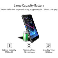 PDA portable Android 14 GMS 5,5 pouces IP67 NFC avec coque de protection, collecteur de données mobiles, scanner Android 8 cœurs