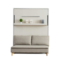 Mécanisme de lit escamotable à faible encombrement Lit escamotable escamotable avec armoire Lit escamotable avec canapé mural