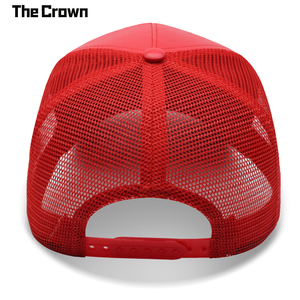 Casquette Trucker 5 Panneaux en Cuir PU avec Logo Personnalisé, Dos en Maille, Patch Oval Tissé – Vente en Gros et Fabrication - Product Image 6