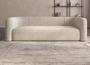 Modern Chesterfield Reclining Upholstered Three Seat L-Shaped <b>Sofa</b> with <b>Wood</b> <b>Legs</b> Fabric Cover for Living Room Apartment - Product Image 2