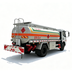 Camions-citernes à huile en acier au carbone 4000L-12000L, nouveaux camions-citernes diesel manuels, camions de transport de marchandises à vendre - Product Image 1