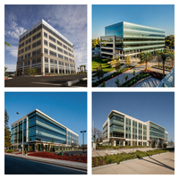 Bâtiment de bureaux en acier, structure en acier préfabriquée, multi-niveaux, insonorisé, isolé, bloc de bureaux modulaire