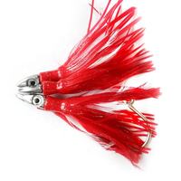Jupes à plumes truquées Leurre de pêche en eau salée Pêche au thon Squid Bird Offshore spreader bar Fishing