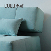 Canapé-lit moderne en similicuir COOC Furniture, canapé-lit convertible, inclinable, ensemble de chambre à coucher, mini-canapé-lit GC016