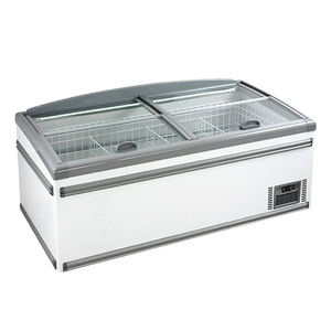 Réfrigérateur commercial avec couvercle coulissant en verre, style européen, congélateur horizontal pour supermarché, modèle WD-580D - Product Image 3