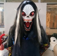 Les fabricants Spot Vampire Dress Up Head Cosplay Mobias Full Face Mask Halloween Scary Latex Mask